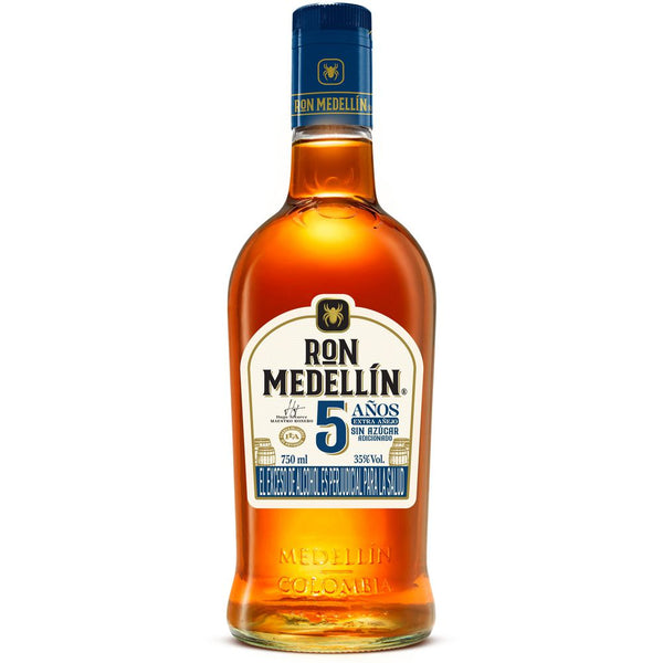 ron medellin 750ml 5 años botella